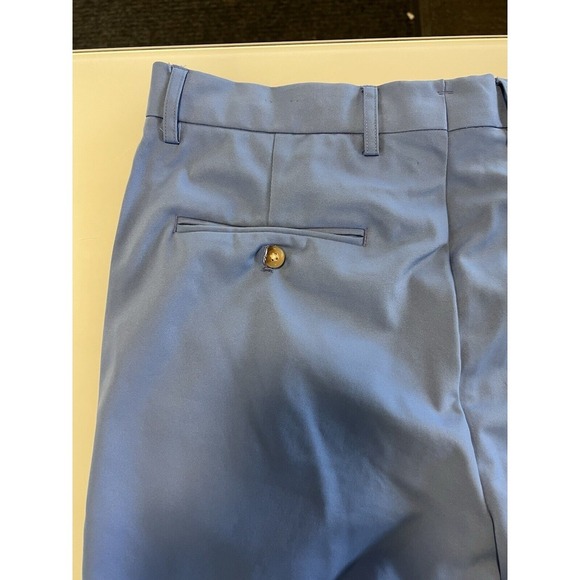 j mclaughlin Men's flat front golf shorts size 34 periwinkle blue - Picture 4 of 8